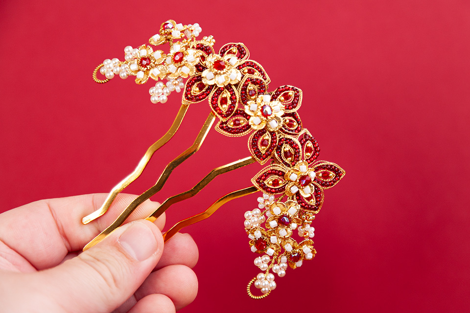 Haarschmuck von der Manufaktur Trausniz